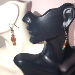 2 Pair boho fashion earrings